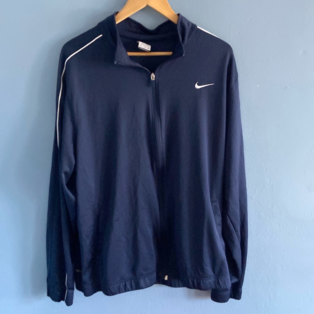 Nike Dri Fit Navy Zip Up